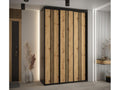 Black Wardrobe, 150 x 60 x 235.2 cm