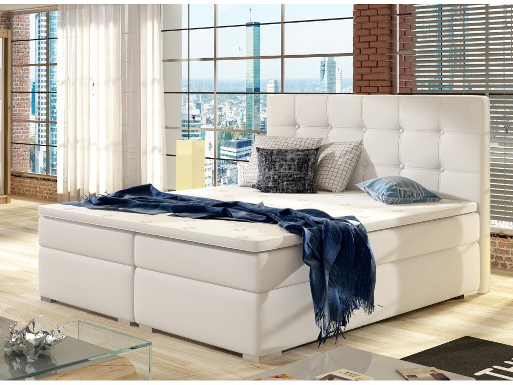 White Leather Mattress, 140 x 200 cm