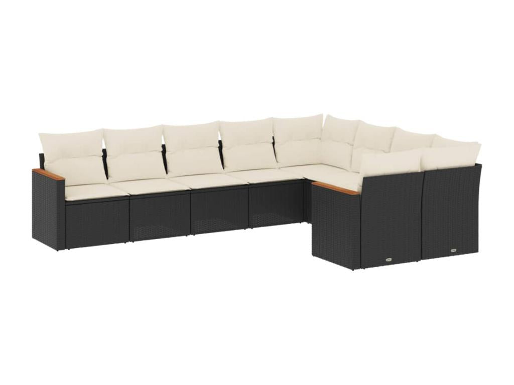 Black Woven Resin Wicker Outdoor Furniture Set - dlz1766575091882