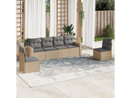 Beige Woven Resin Wicker Outdoor Furniture Set - dlz1766575018747