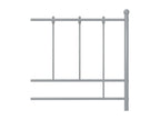 Gray Metal Bed Frame, 180 x 200 cm