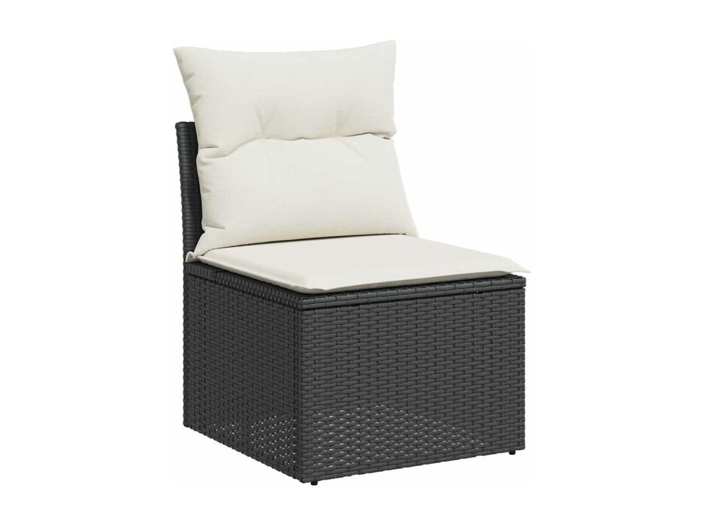 Black Woven Resin Wicker Outdoor Furniture Set - dlz1766575288684