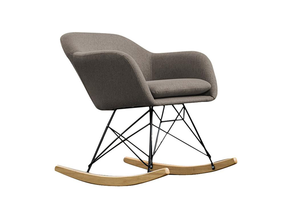 Gray Fabric Accent Chair - dlz1766575623166