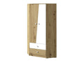 Brown Oak Wood Wardrobe, 191 x 87 x 87 cm